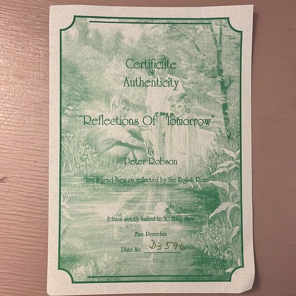 Princess Diana with Princes Harry and William. Decorative plate. - Picture 3 of 3